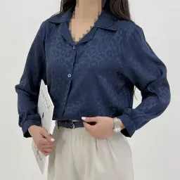 شومیز زنانه ساتن طرحدار | آی بولک