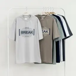 تیشرت مردانه یقه گرد BREAK | آی بولک