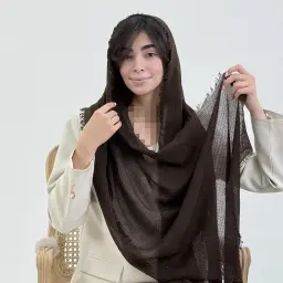 شال زنانه لینن حصیری دور ریش | آی بولک