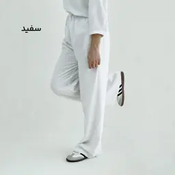 شلوار پارچه ای زنانه لینن کمرکش | آی بولک