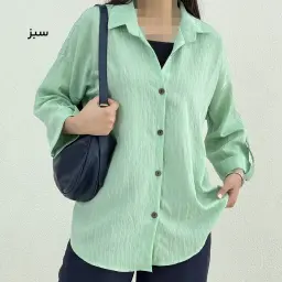 شومیز زنانه پری دکمه چوبی | آی بولک