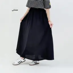 دامن زنانه لینن کمرکش | آی بولک
