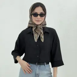 شومیز باکسی زنانه یقه مردانه NR | آی بولک