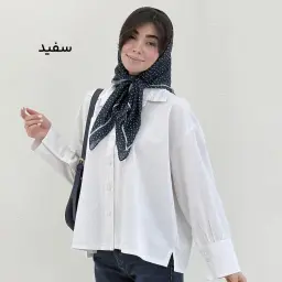شومیز زنانه لینن قواره دار تک جیب | آی بولک
