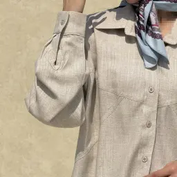 شومیز زنانه لینن ساده رنگی | آی بولک