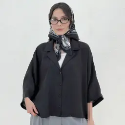 شومیز زنانه سیلک پری یقه انگلیسی | آی بولک