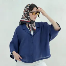 شومیز زنانه سیلک پری یقه انگلیسی | آی بولک