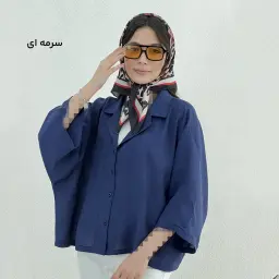 شومیز زنانه سیلک پری یقه انگلیسی | آی بولک