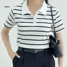 تیشرت زنانه راه راه فانریپ | آی بولک