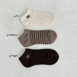 جوراب زنانه مچی تدی رنگی رنگی | آی بولک