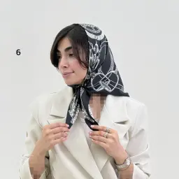 مینی اسکارف زنانه تویل طرحدار | آی بولک