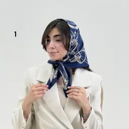 مینی اسکارف زنانه تویل طرحدار | آی بولک
