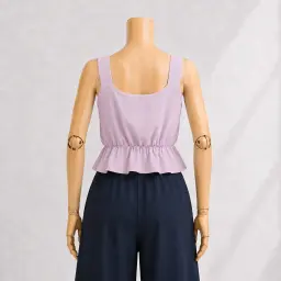 کراپ تاپ زنانه عروسکی لینن | آی بولک