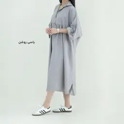 پیراهن زنانه قواره دار بابوس ساحلی | آی بولک
