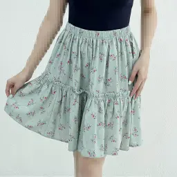 دامن زنانه کوتاه پایین چین | آی بولک