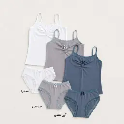 ست تاپ و شورت زنانه جلو پاپیون | آی بولک