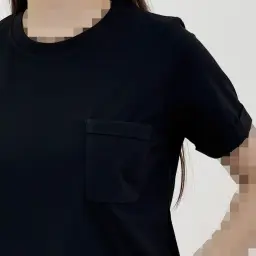 تیشرت زنانه نخ و پنبه تک جیب | آی بولک