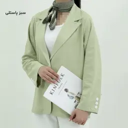 کت زنانه یقه انگلیسی لینن | آی بولک
