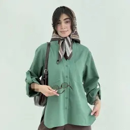 شومیز زنانه لینن دوجیب | آی بولک