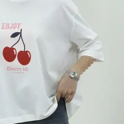 تیشرت زنانه باکسی cherry | آی بولک