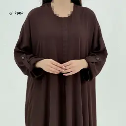 پیراهن زنانه بلند نخی پاگون دار | آی بولک
