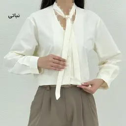 شومیز زنانه کتان نخ کرواتی | آی بولک