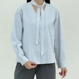 شومیز زنانه کتان نخ کرواتی | آی بولک