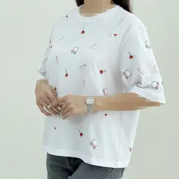 تیشرت زنانه فانتزی سفید | آی بولک