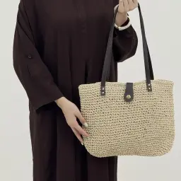 کیف زنانه دوشی رافیا | آی بولک
