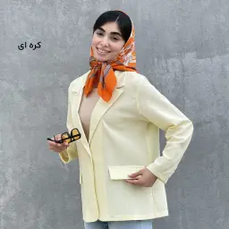 کت زنانه یقه انگلیسی لینن | آی بولک