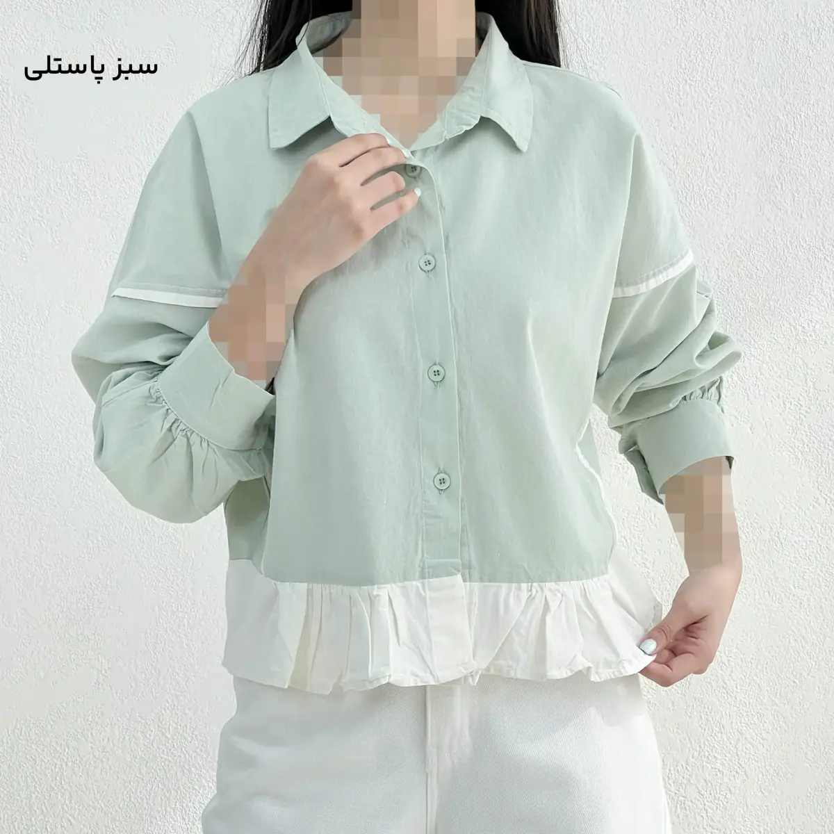 شومیز زنانه لینن پایین چین | آی بولک