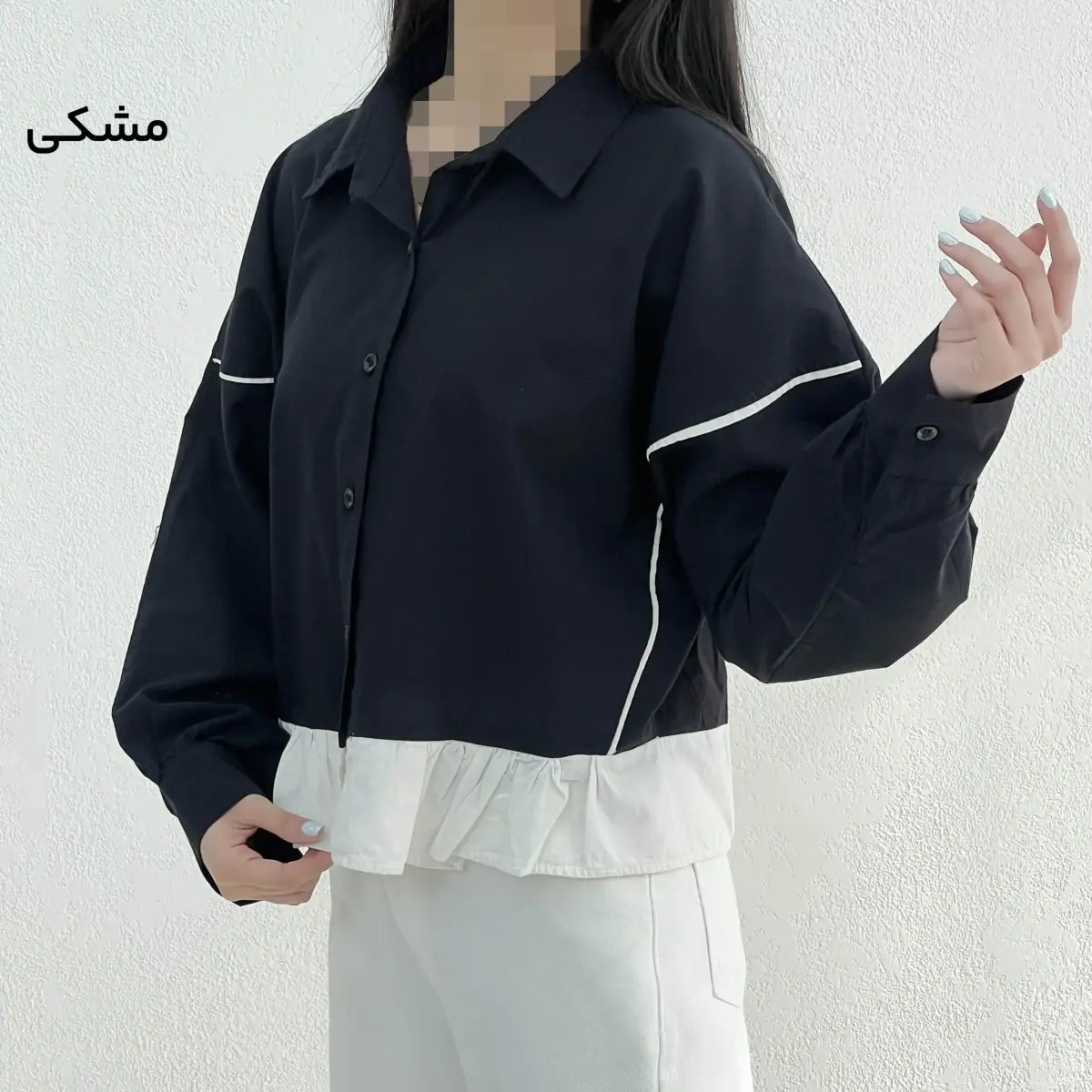 شومیز زنانه لینن پایین چین | آی بولک