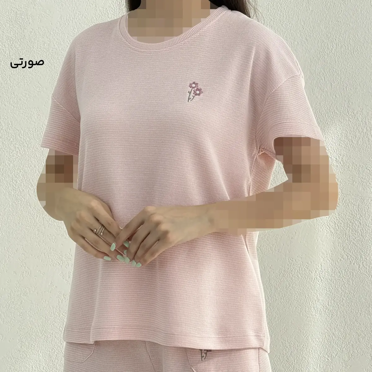 تیشرت زنانه گلدوزی گل | آی بولک