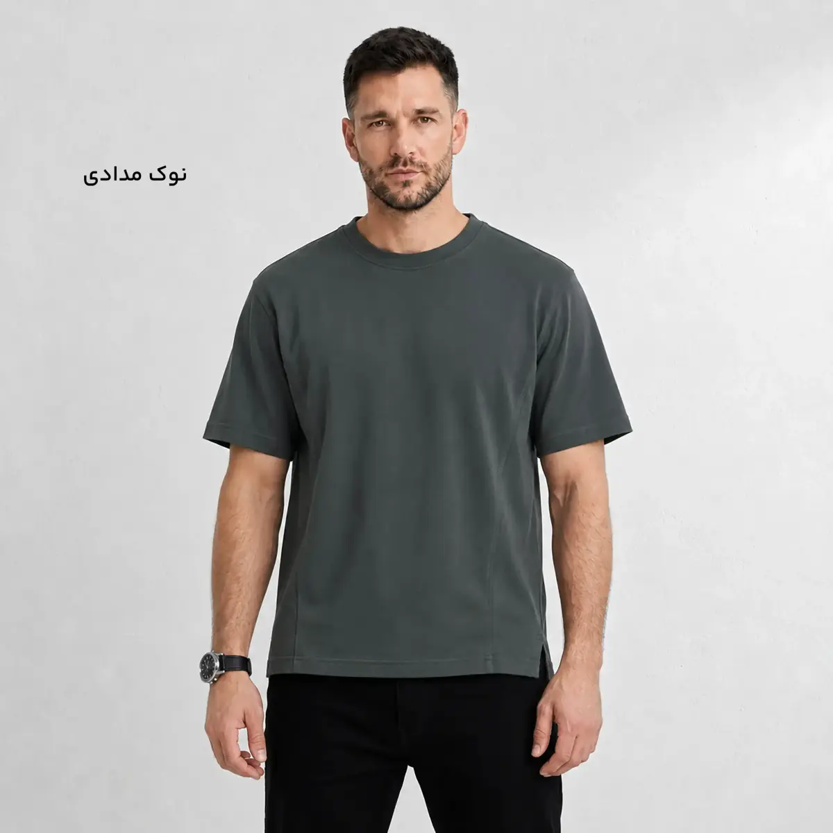 تیشرت مردانه ماکان یقه گرد | آی بولک