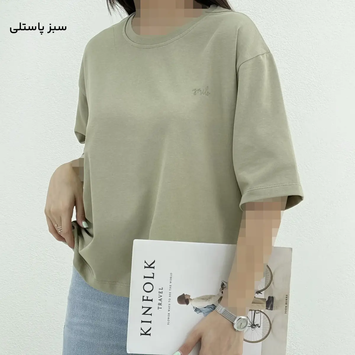 تیشرت زنانه باکسی Smile | آی بولک