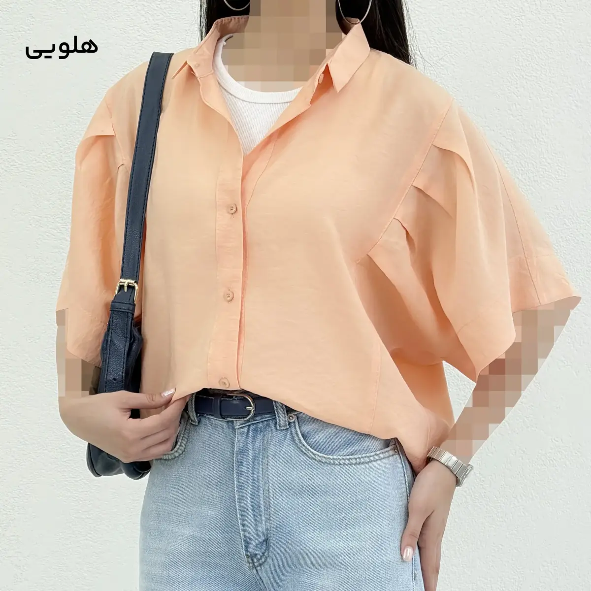 شومیز زنانه سیلک آستین چین | آی بولک