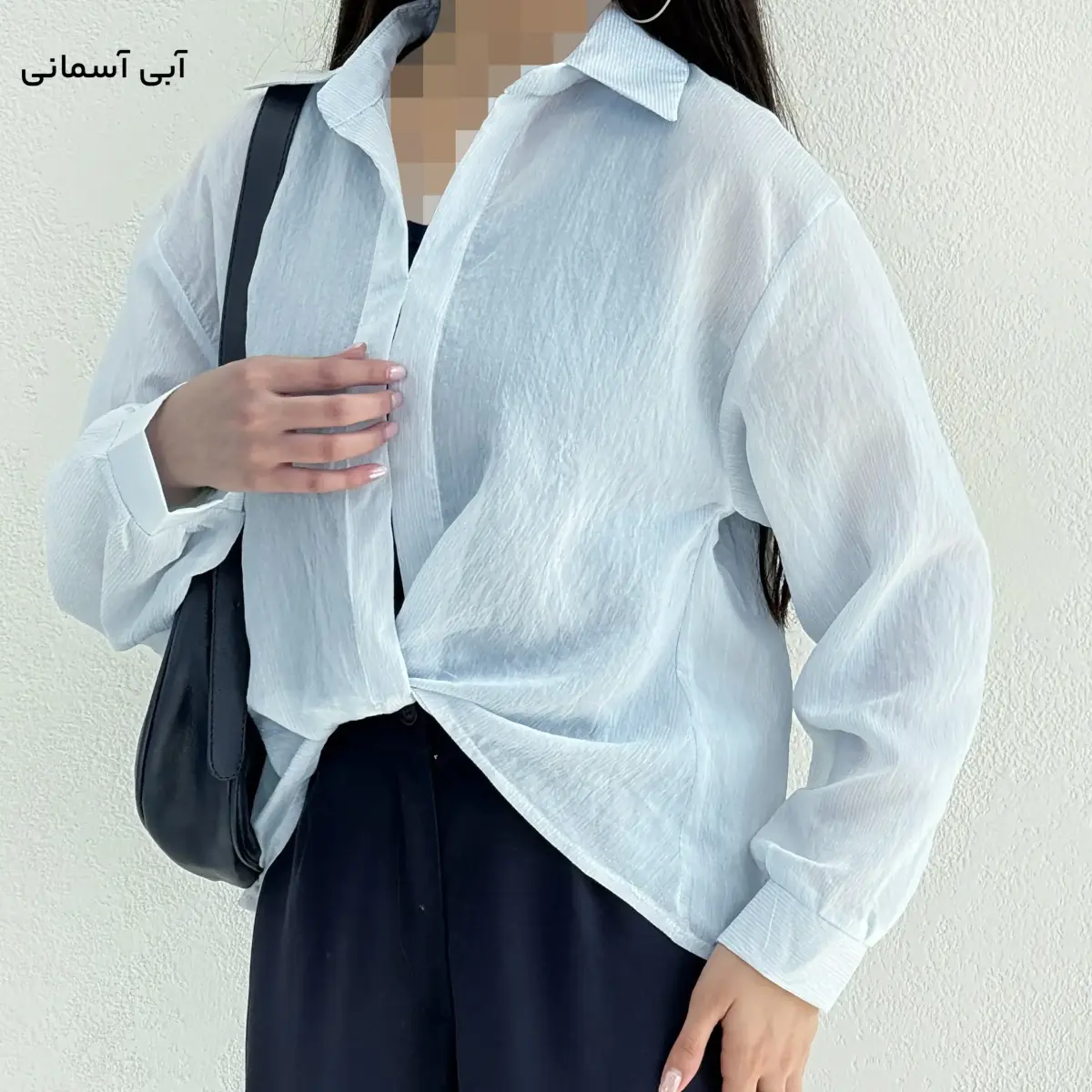 شومیز زنانه جلو پیچ شیشه ای | آی بولک