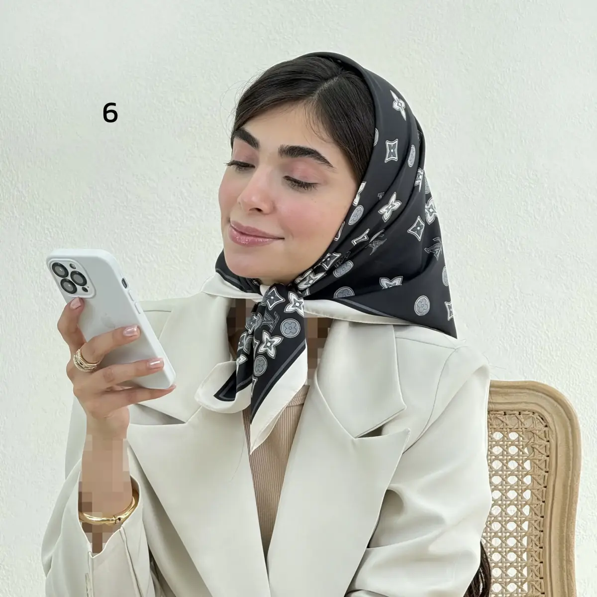 مینی اسکارف زنانه تویل LV | آی بولک