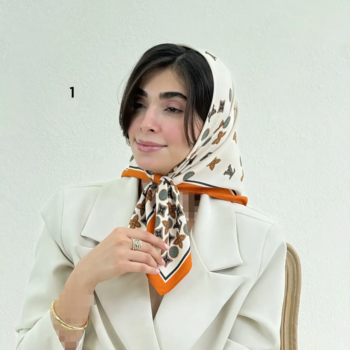 مینی اسکارف زنانه تویل LV | آی بولک