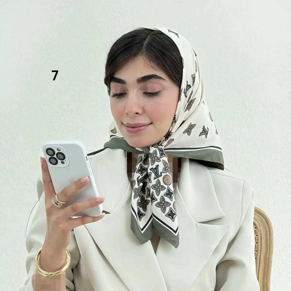 مینی اسکارف زنانه تویل LV | آی بولک