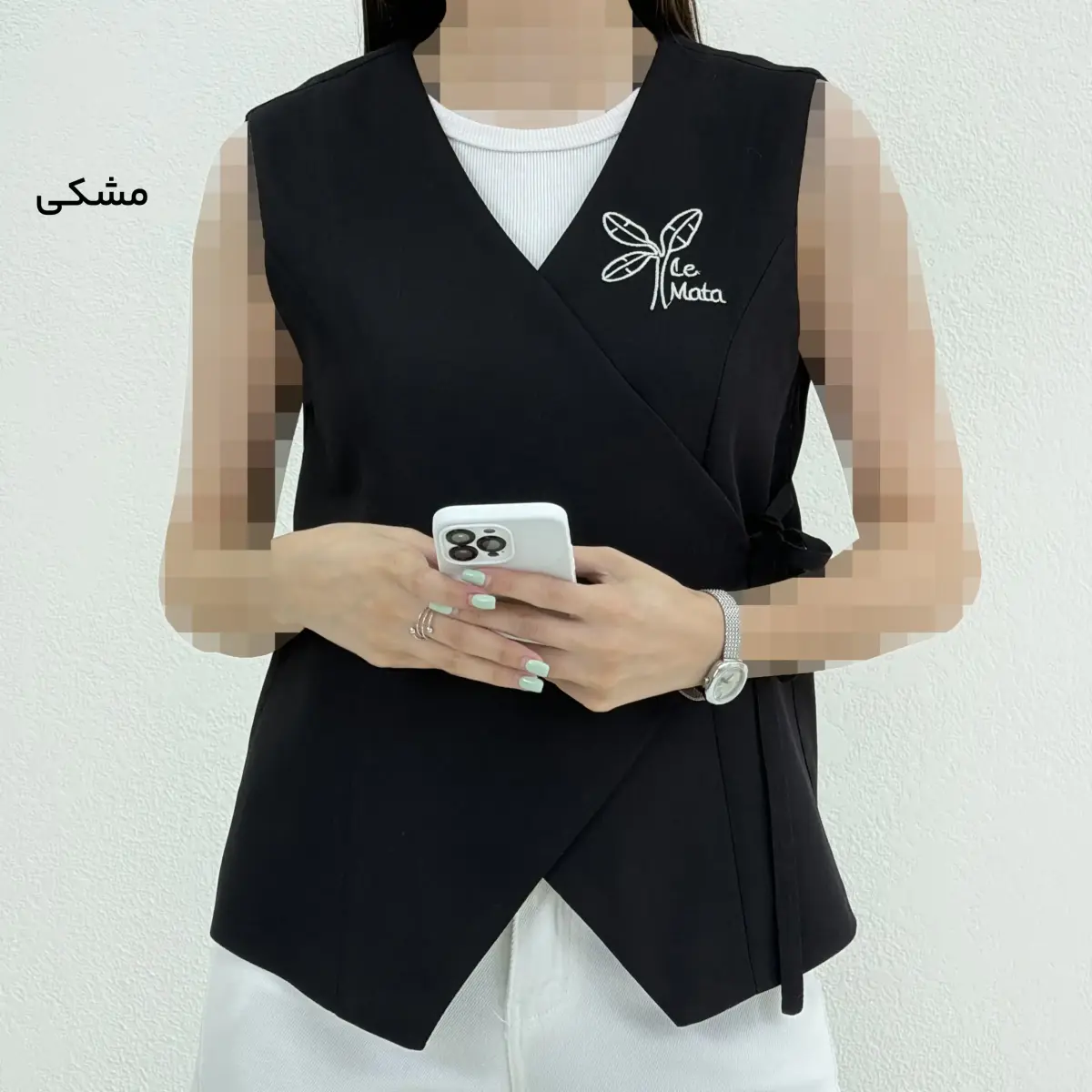 وست زنانه گلدوزی لینن | آی بولک
