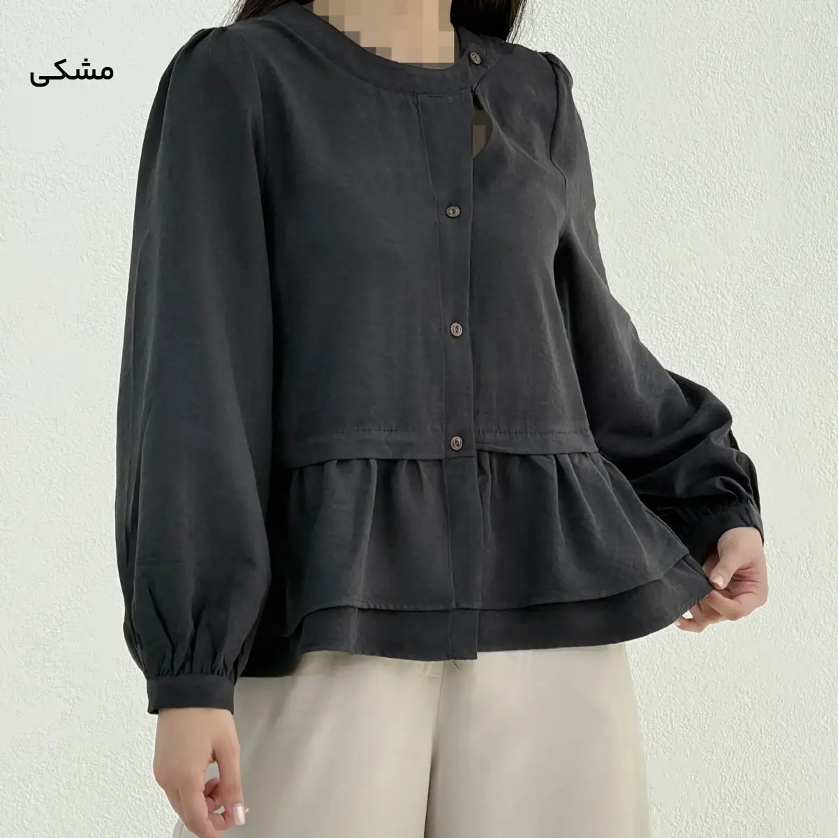 شومیز زنانه سیلک پایین چین | آی بولک