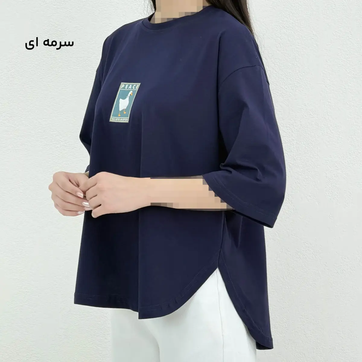 تیشرت زنانه باکسی PEACE | آی بولک