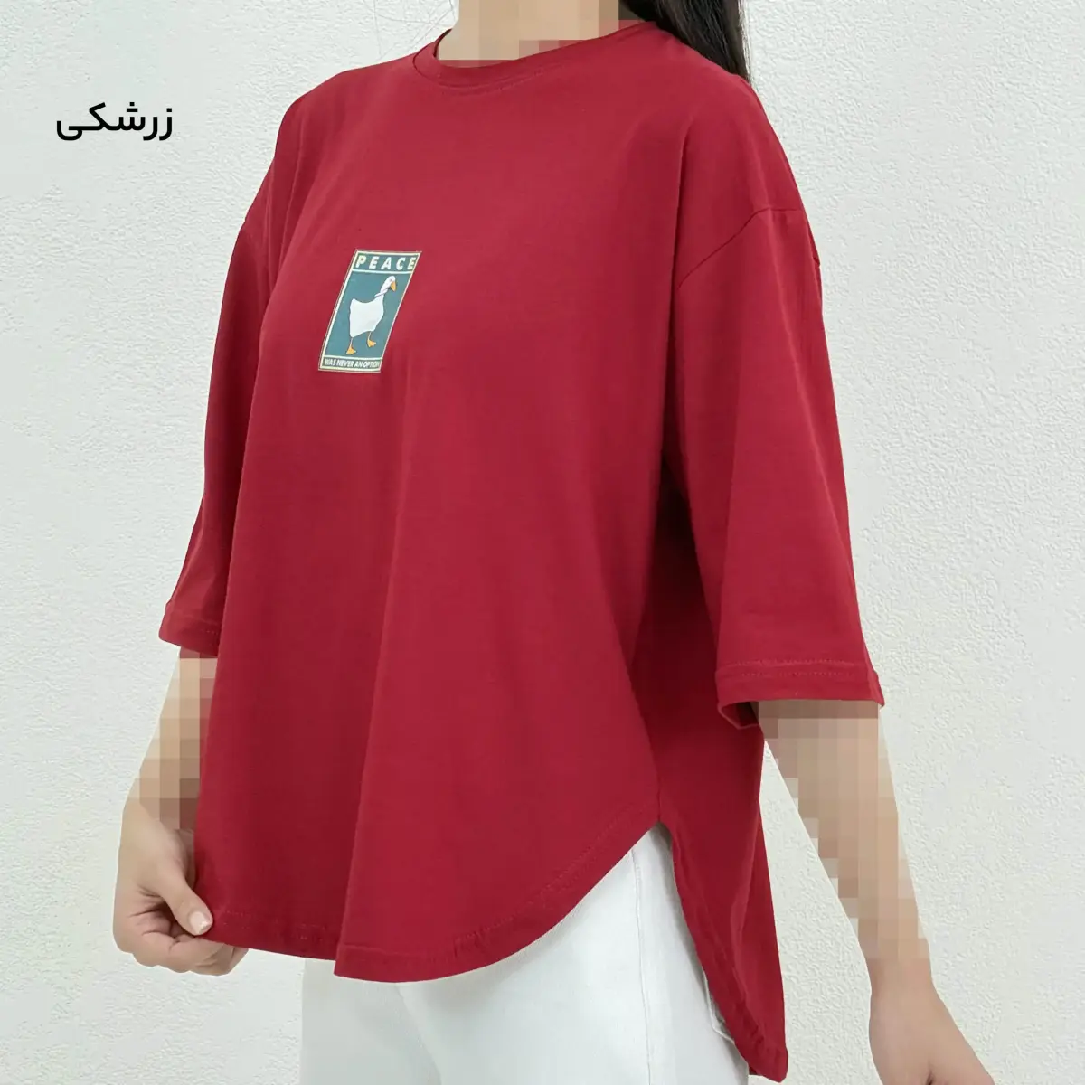 تیشرت زنانه باکسی PEACE | آی بولک