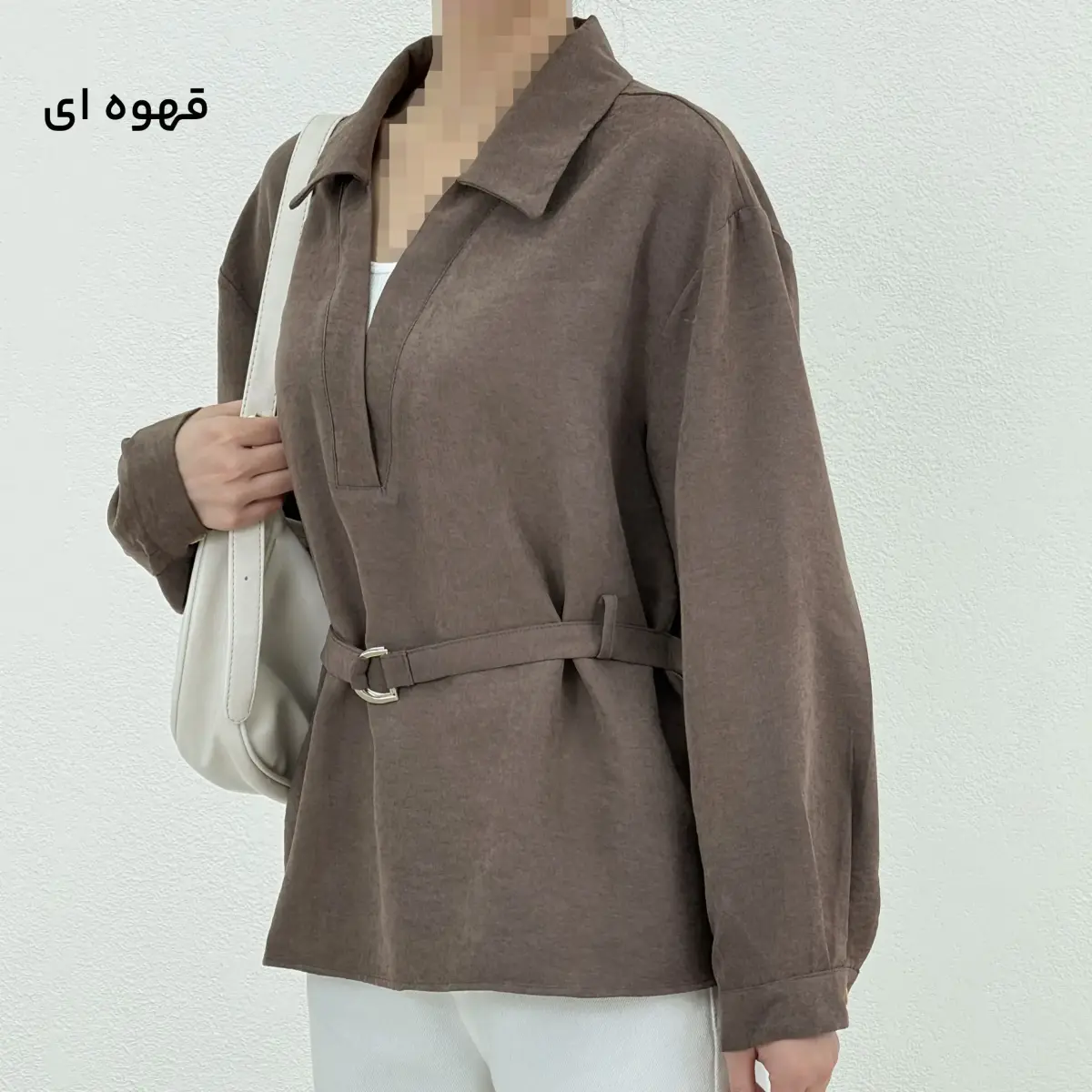 تونیک زنانه سیلک کمربند دار | آی بولک