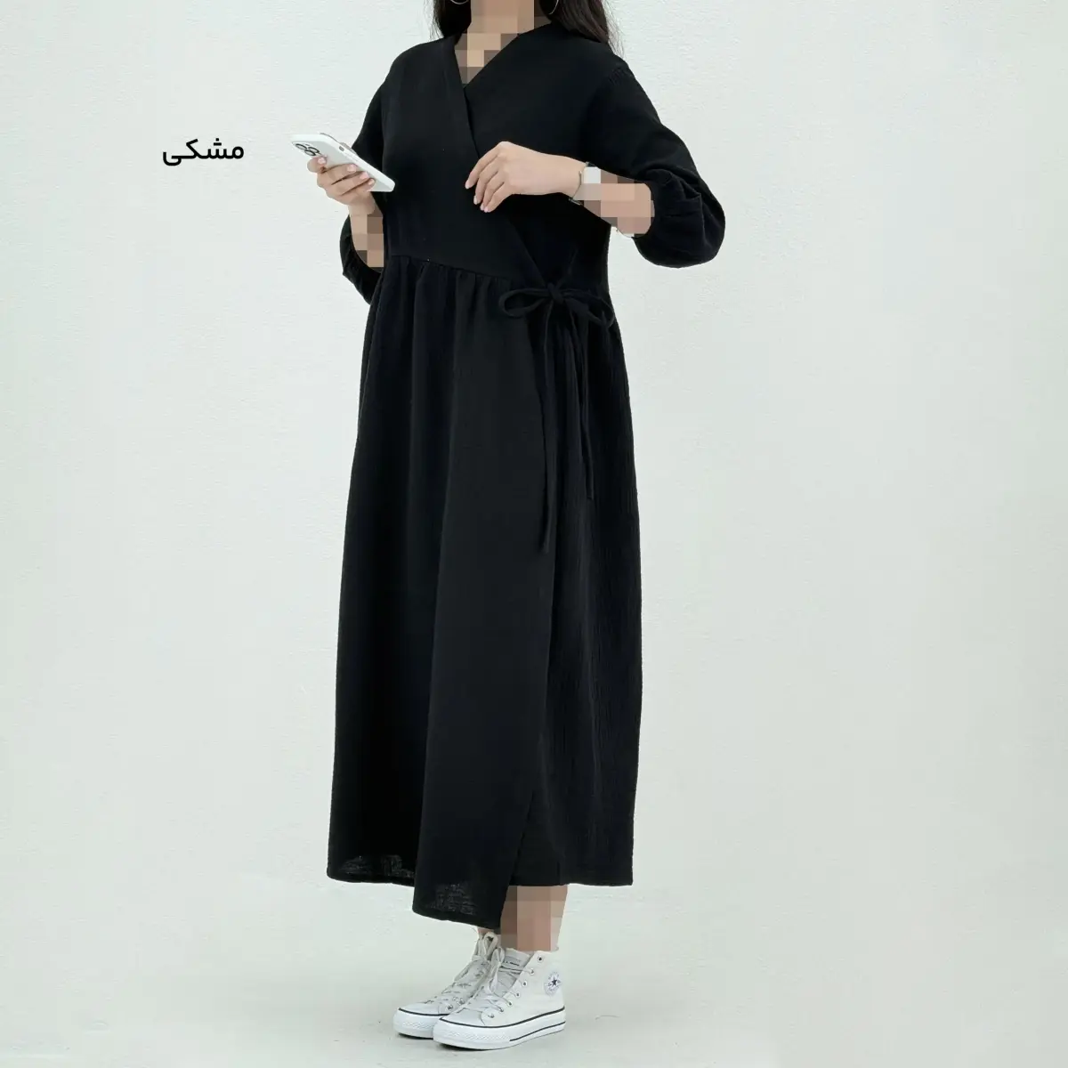 پیراهن زنانه موسلین چپ و راستی | آی بولک