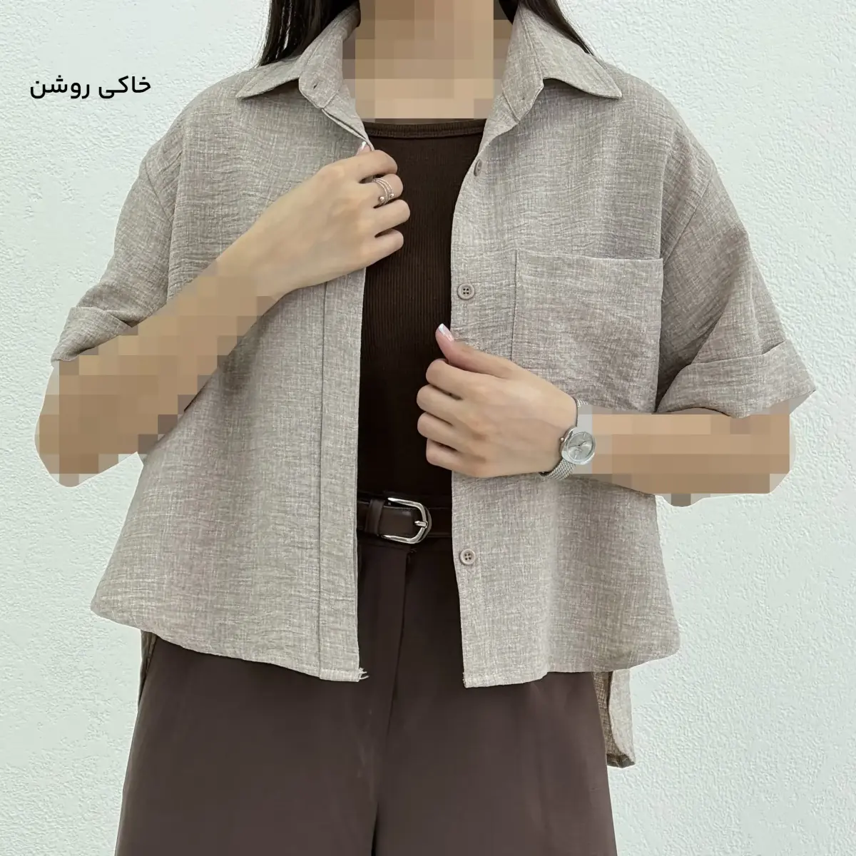 شومیز زنانه شانتون تک جیب | آی بولک