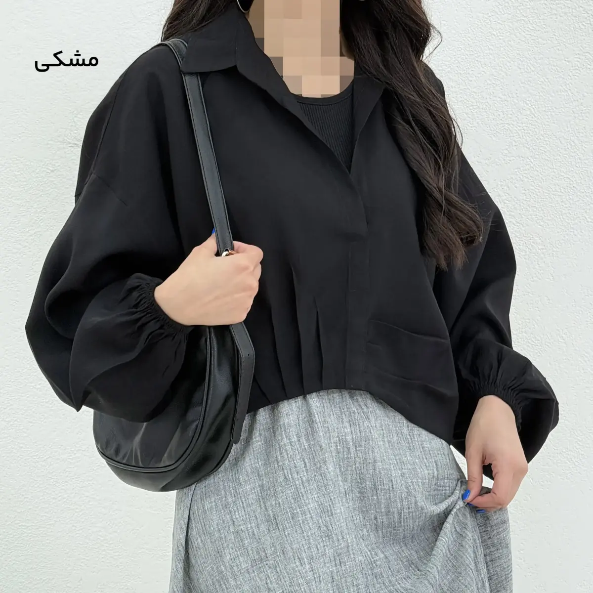 شومیز کراپ جلو بسته زنانه | آی بولک