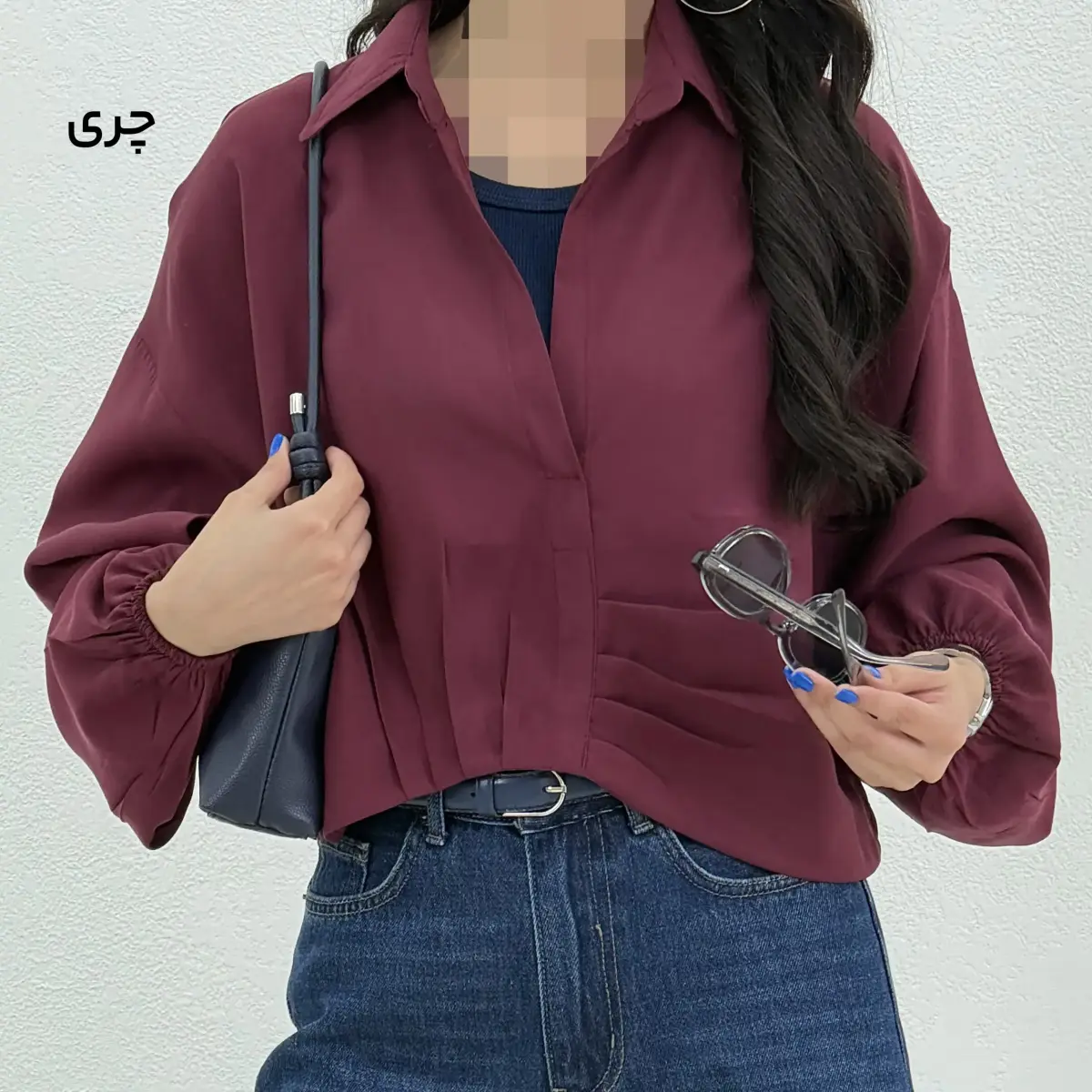 شومیز کراپ جلو بسته زنانه | آی بولک