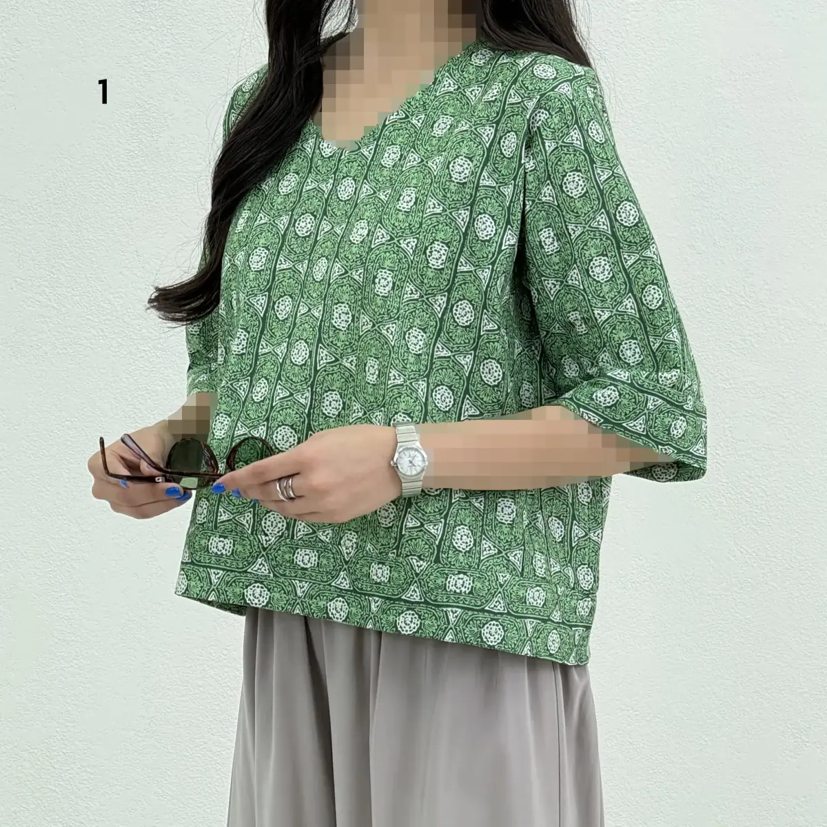 شومیز زنانه نخ چرخکاری جلو بسته | آی بولک